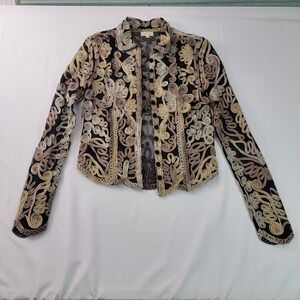 Phase Eight Nylon‎ flower print Jacket Sz 10 semi sheer, very nice jacket!!